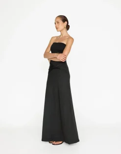 Edela Maxi Dress (Black)*CHARCOAL Fashion