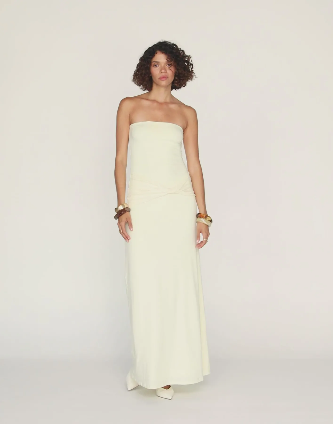 Edela Maxi Dress (Butter)*CHARCOAL Best