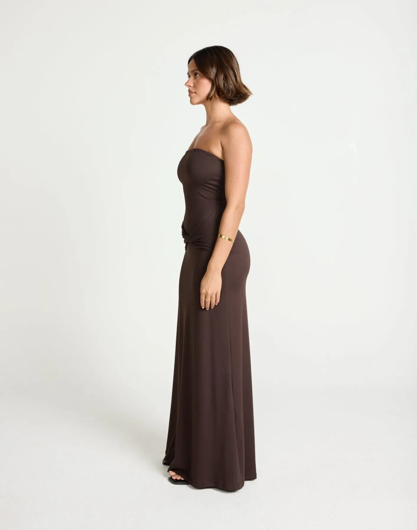 Edela Maxi Dress (Chocolate)*CHARCOAL Fashion