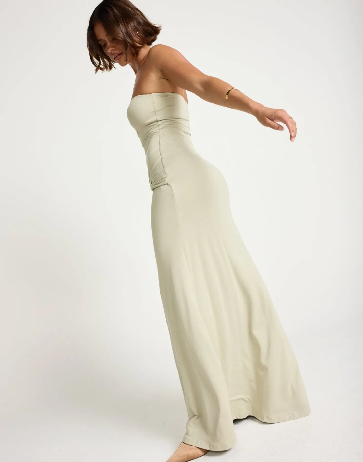 Edela Maxi Dress (Seagrass)*CHARCOAL Clearance