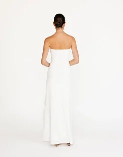 Edela Maxi Dress (White)*CHARCOAL Sale