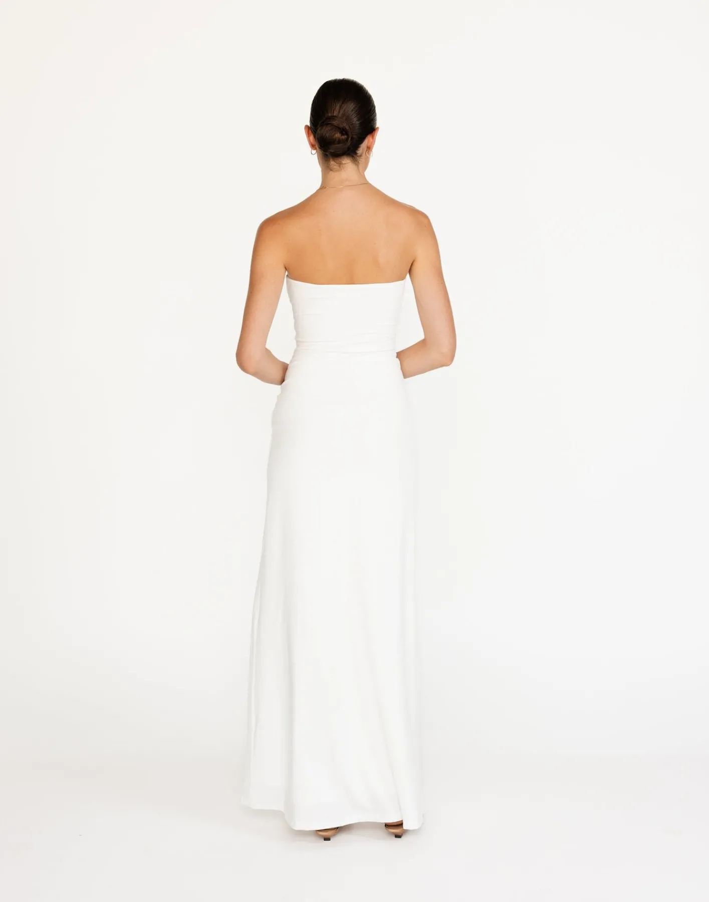Edela Maxi Dress (White)*CHARCOAL Sale