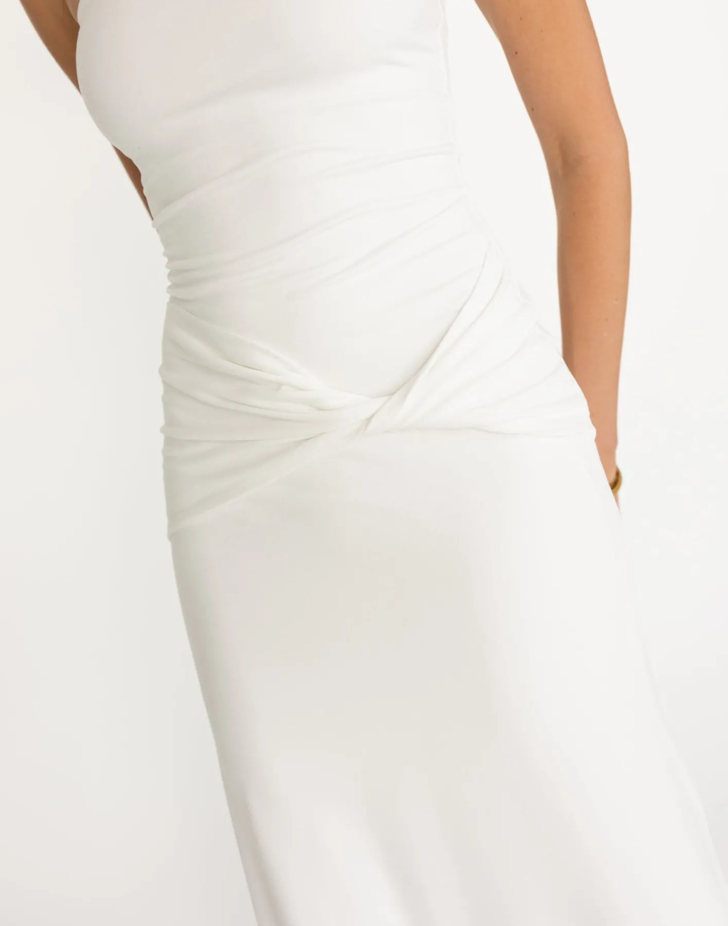 Edela Maxi Dress (White)*CHARCOAL Sale