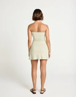 Edela Mini Dress (Seagrass)*CHARCOAL Sale