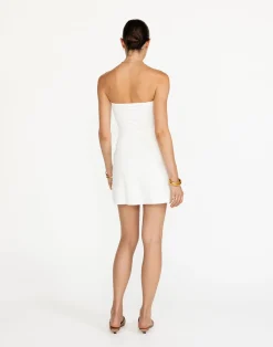 Edela Mini Dress (White)*CHARCOAL New