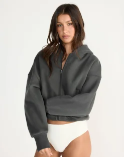 Elija Zip Hoodie (Slate)*CHARCOAL CLOTHING Hot
