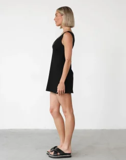 Elio Mini Dress (Black)*CHARCOAL Hot