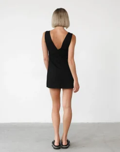 Elio Mini Dress (Black)*CHARCOAL Hot