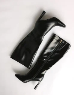 Elliana Boots (Black Shimmer) - By*Billini New