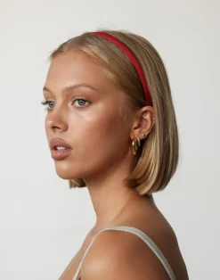 Ellie Headband (Red)*CHARCOAL New