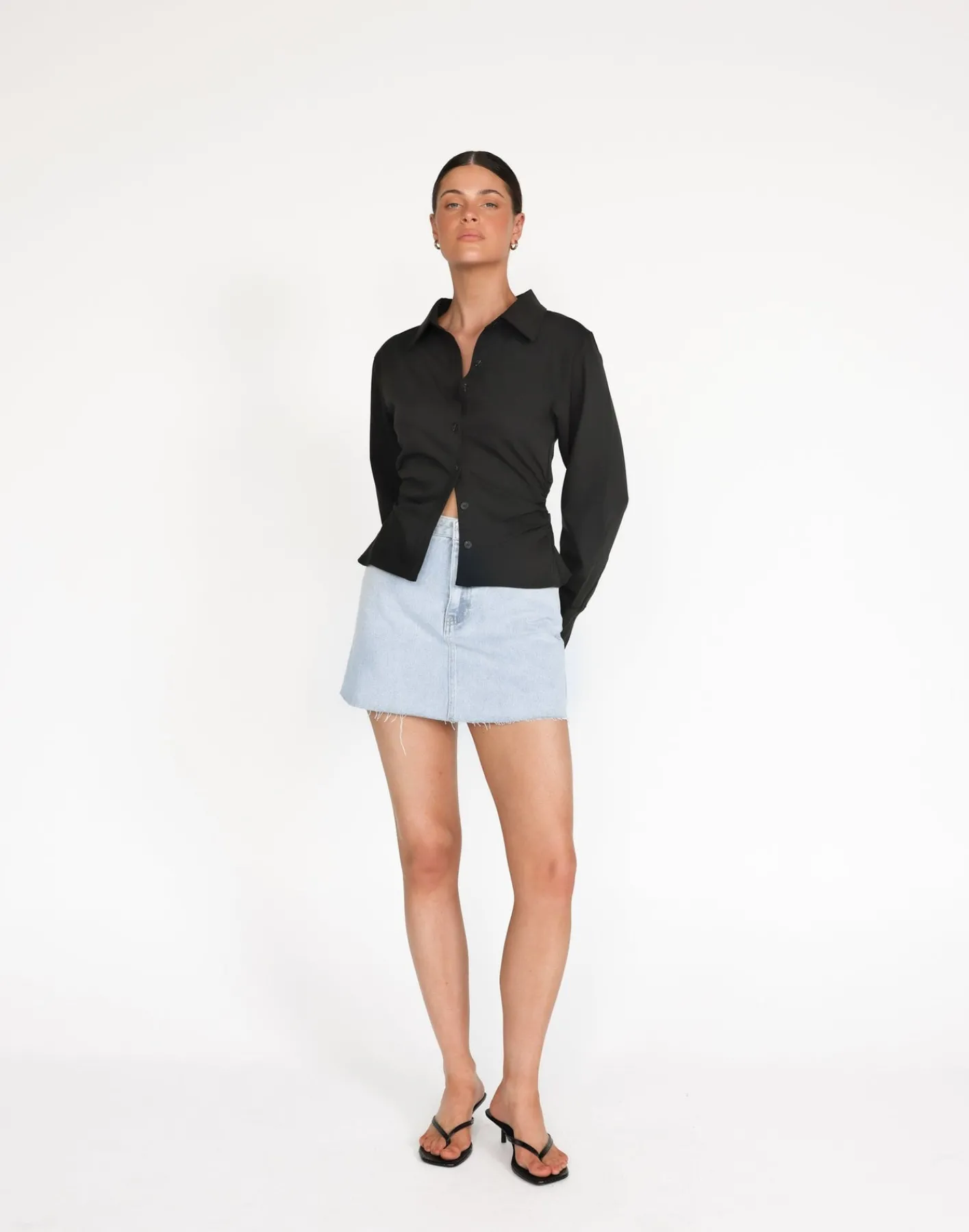 Elvie Top (Black)*CHARCOAL Online