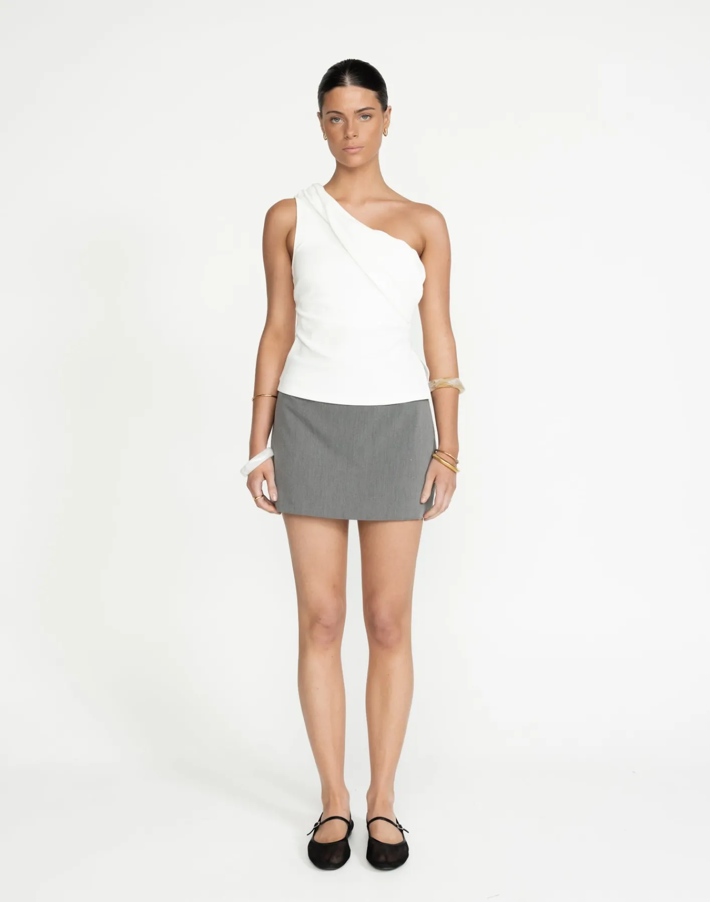 Emily Top (White)*CHARCOAL Outlet