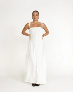 Erica Maxi Dress (White)*CHARCOAL Online