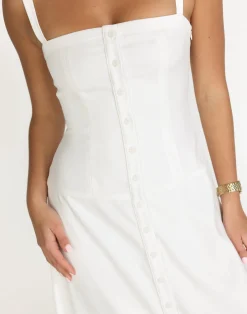 Erica Maxi Dress (White)*CHARCOAL Online
