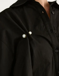 Estelle Brooch (Gold/Pearl)*CHARCOAL New