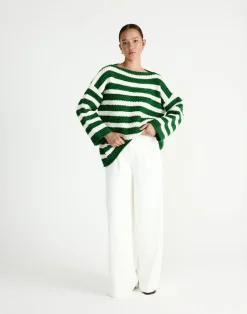 Everton Sweater (Green/Cream)*Q-Trend Discount