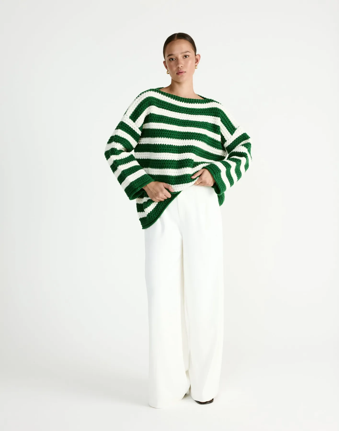 Everton Sweater (Green/Cream)*Q-Trend Discount