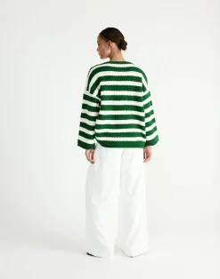 Everton Sweater (Green/Cream)*Q-Trend Discount