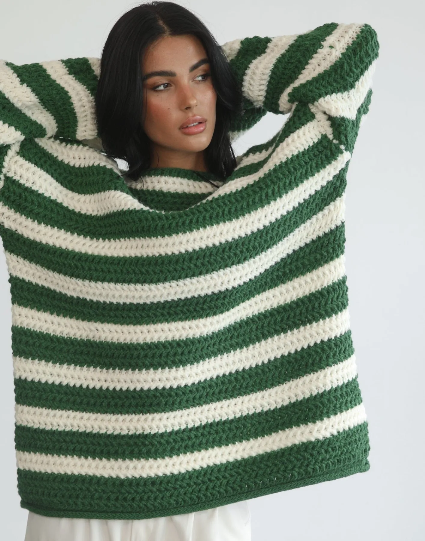 Everton Sweater (Green/Cream)*Q-Trend Discount