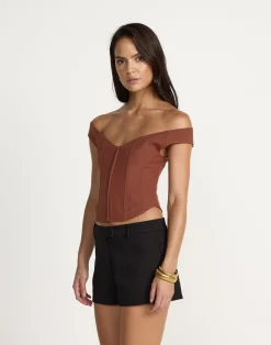 Fabian Corset (Burnt Sienna)*CHARCOAL Outlet