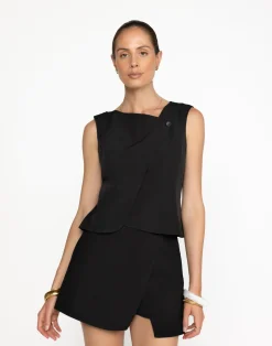 Farrah Top (Black)*CHARCOAL Best