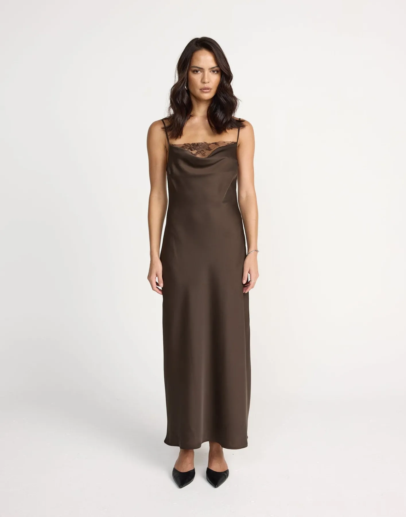 Fated Maxi Dress (Chocolate)*CHARCOAL Outlet