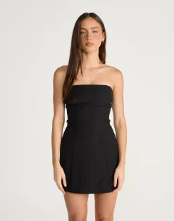 Flint Mini Dress (Black)*CHARCOAL CLOTHING Clearance