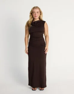 Florrie Maxi Dress (Chocolate)*CHARCOAL CLOTHING Hot