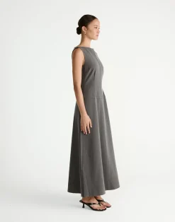 Flux Maxi Dress (Grey)*CHARCOAL Hot