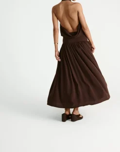 Flynn Maxi Skirt (Chocolate)*CHARCOAL Sale