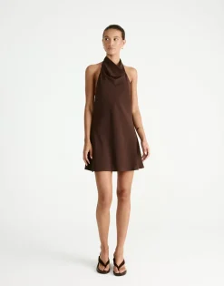 Flynn Mini Dress (Chocolate)*CHARCOAL Hot