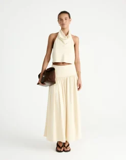 Flynn Top (Butter)*CHARCOAL Sale