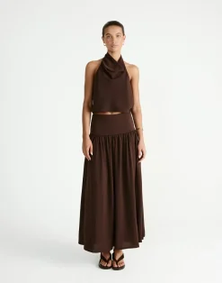 Flynn Top (Chocolate)*CHARCOAL Outlet