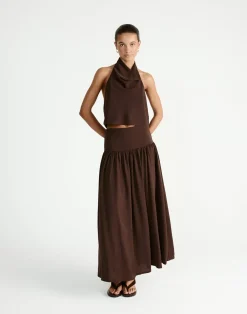 Flynn Top (Chocolate)*CHARCOAL Outlet