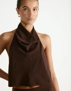 Flynn Top (Chocolate)*CHARCOAL Outlet