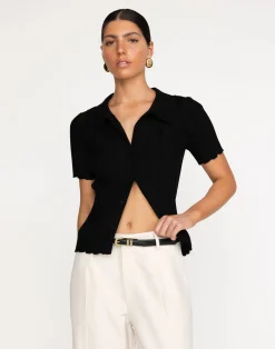 Fran Knit Top (Black)*CHARCOAL Discount
