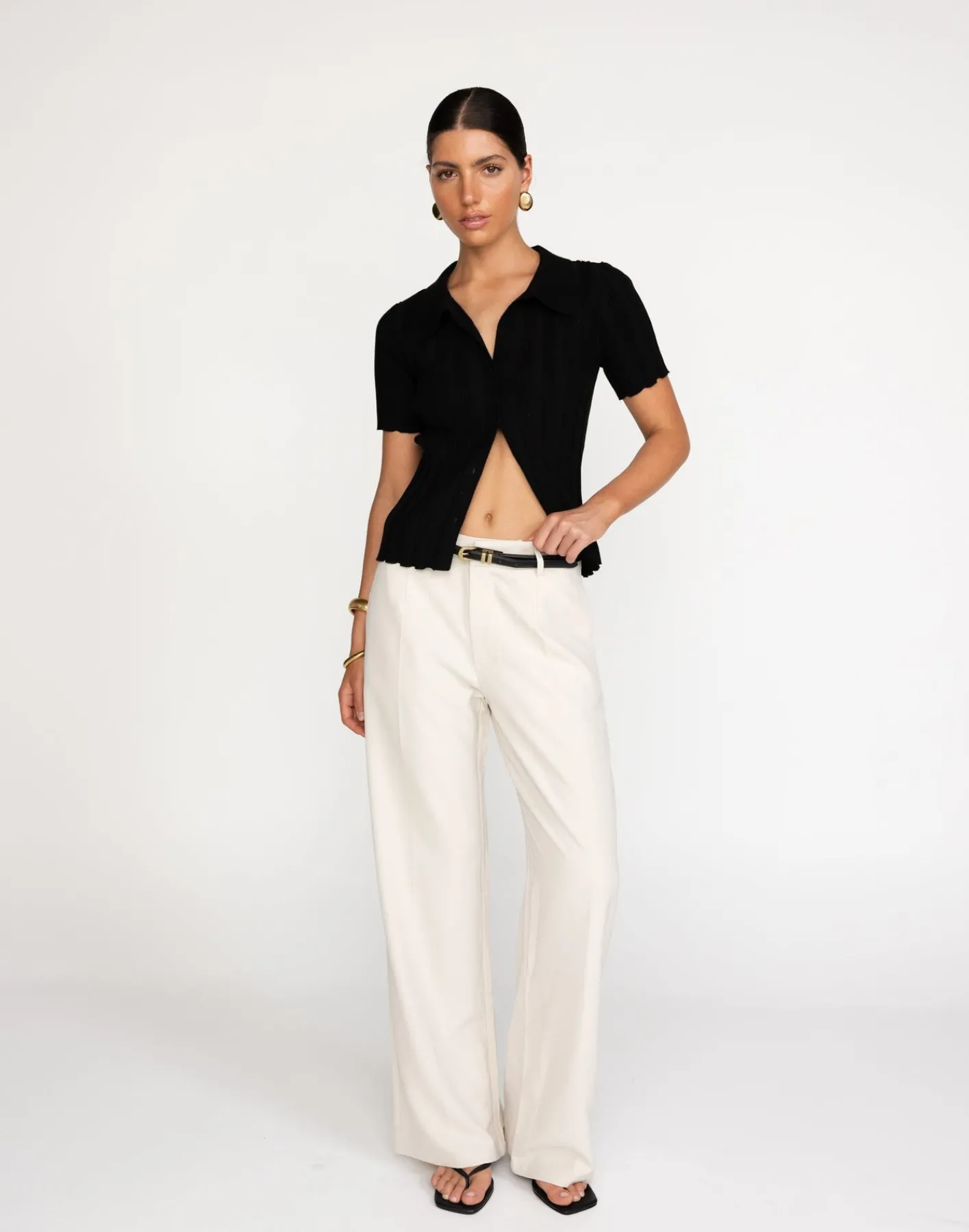 Fran Knit Top (Black)*CHARCOAL Discount