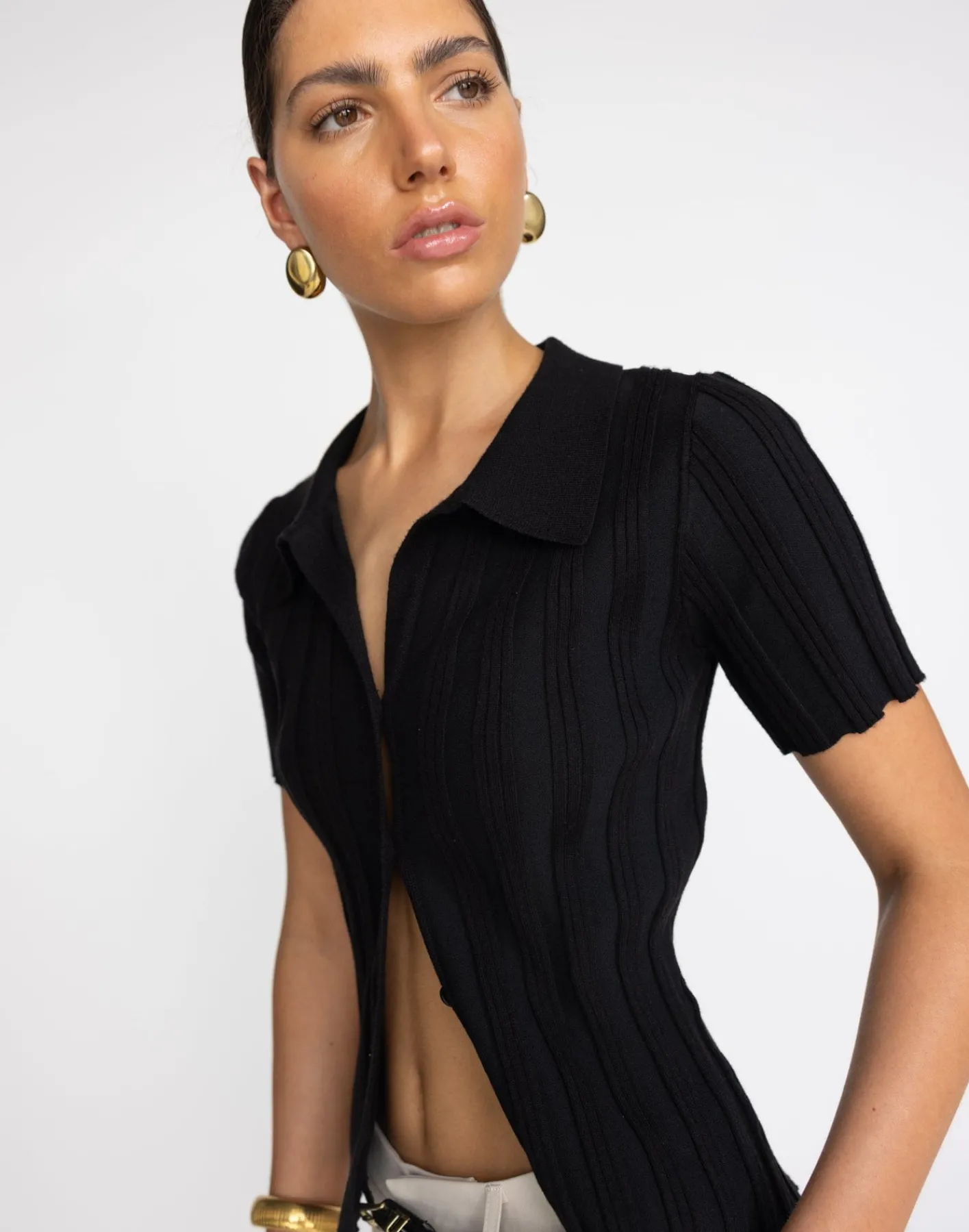 Fran Knit Top (Black)*CHARCOAL Discount