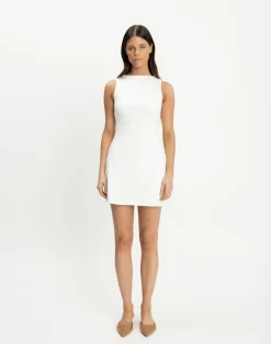 Francesca Mini Dress (White)*CHARCOAL CLOTHING Online