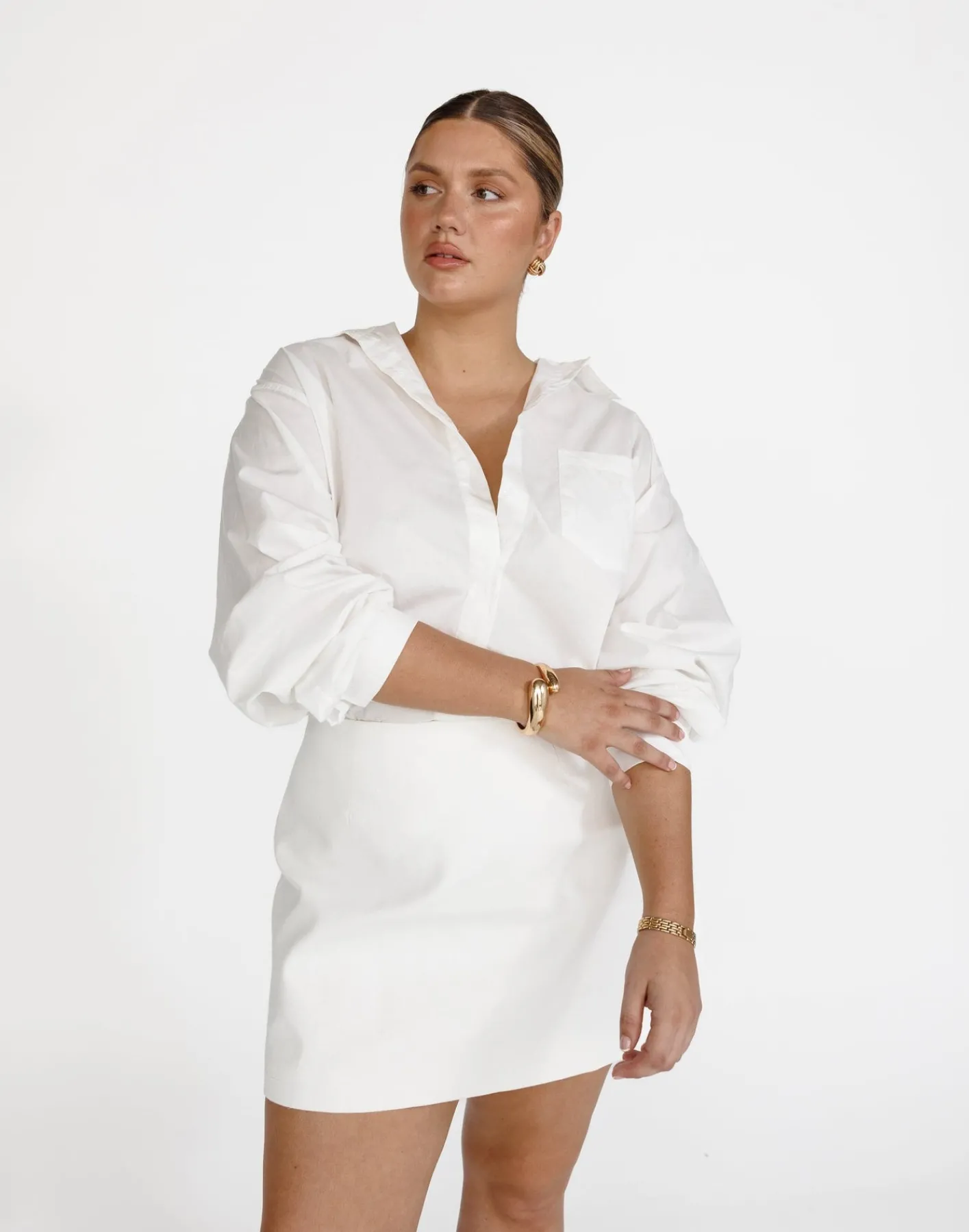 Franco Shirt (White)*CHARCOAL New