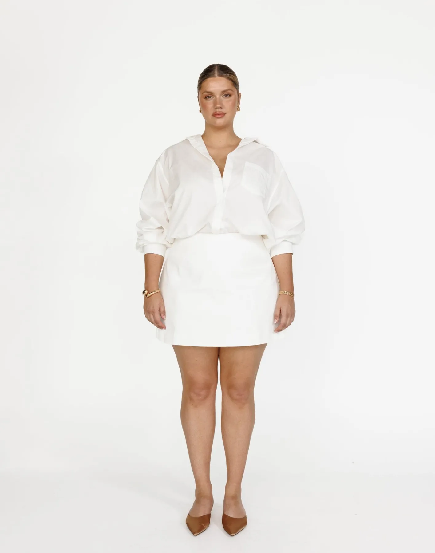 Franco Shirt (White)*CHARCOAL New