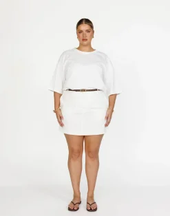 Frankie Mini Skirt (White)*CHARCOAL Online