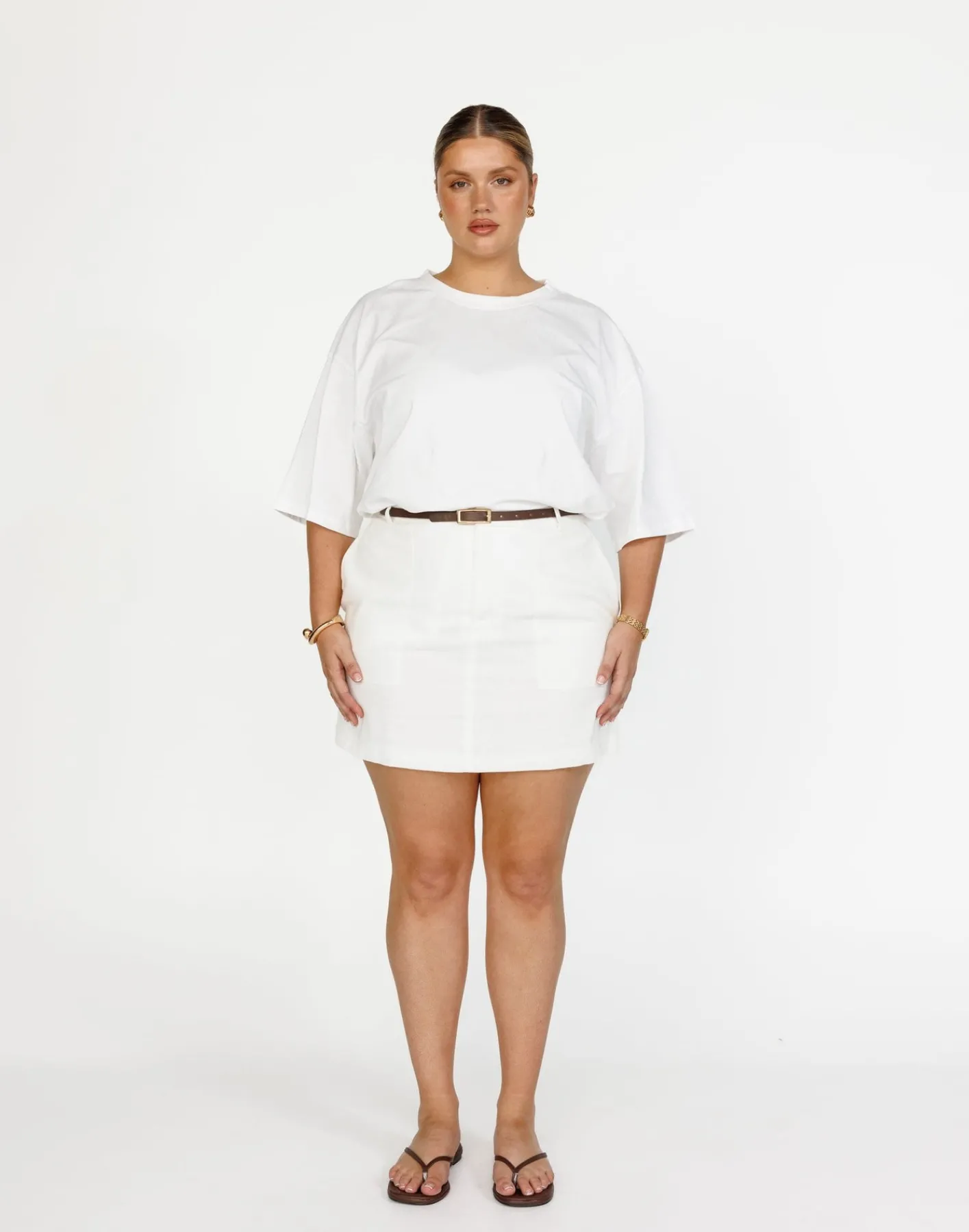 Frankie Mini Skirt (White)*CHARCOAL Online