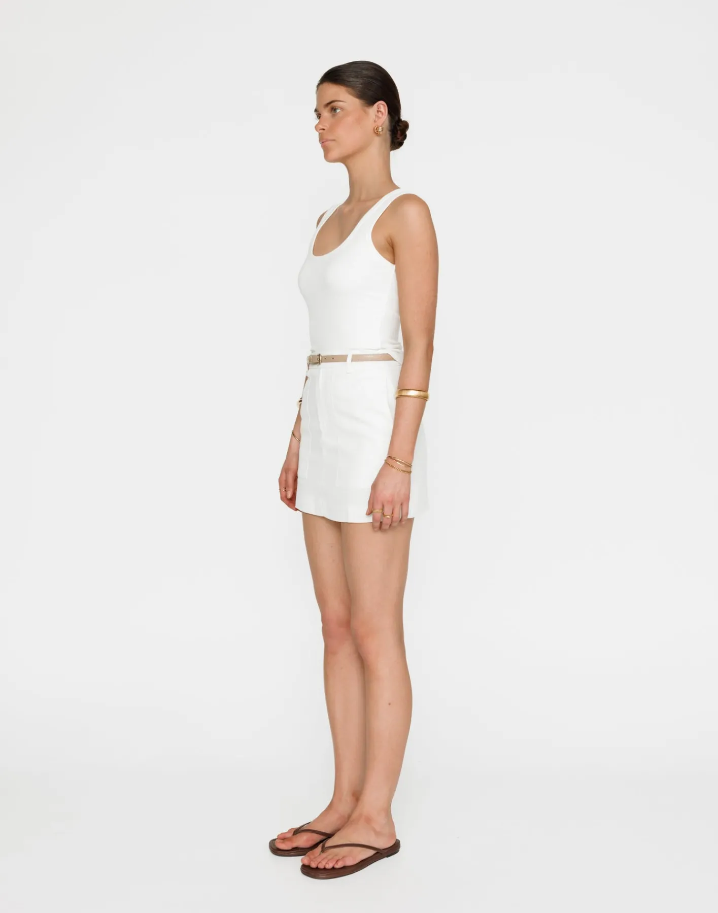 Frankie Mini Skirt (White)*CHARCOAL Online
