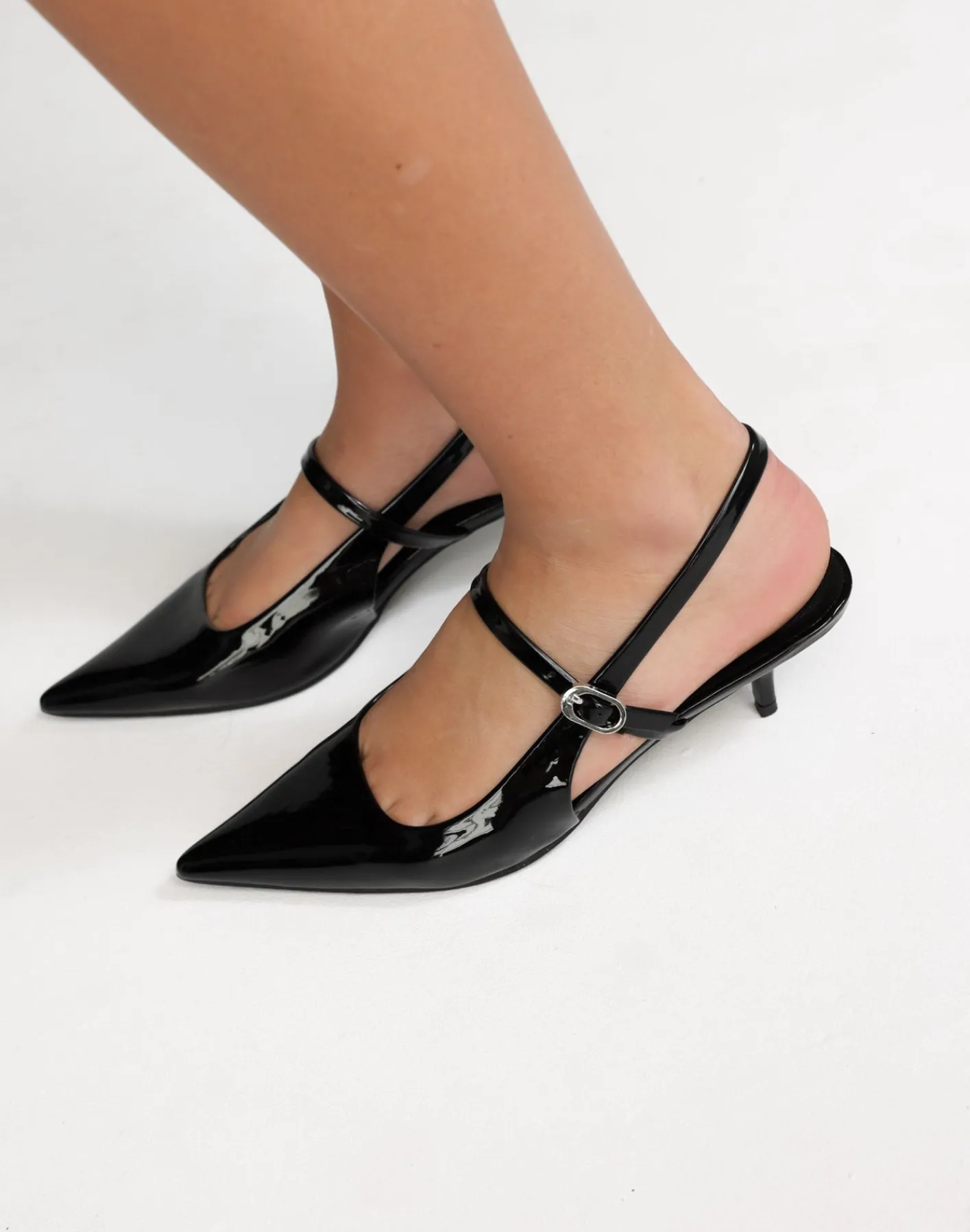 Gerta Heels (Black Patent) - By*Billini Hot