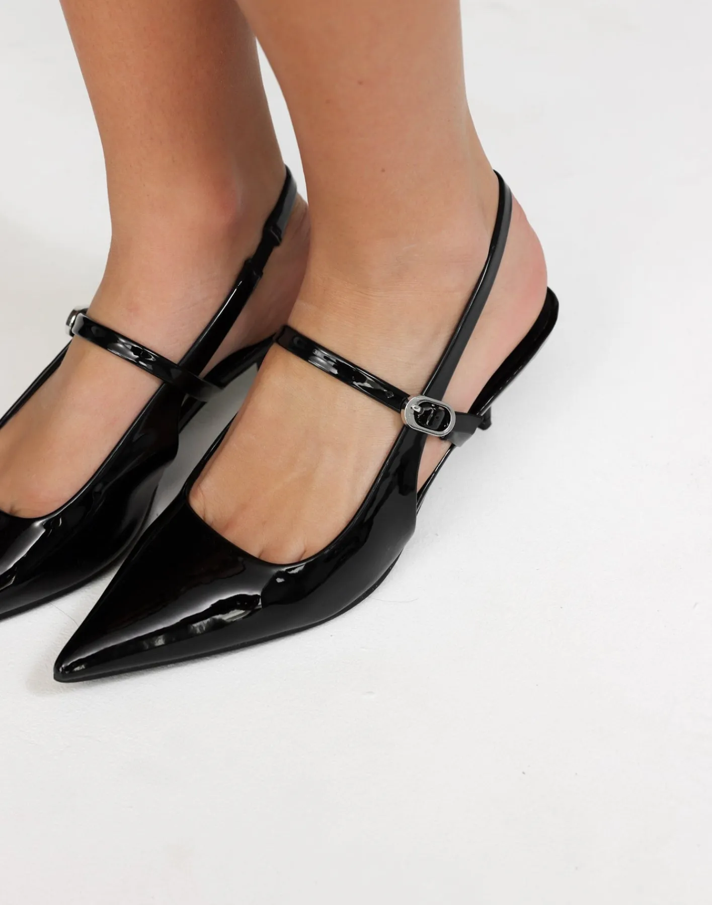 Gerta Heels (Black Patent) - By*Billini Hot