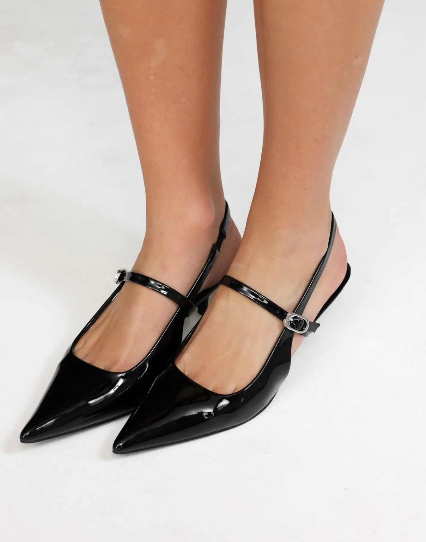 Gerta Heels (Black Patent) - By*Billini Hot