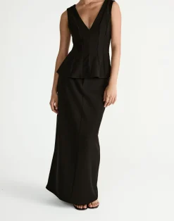 Giana Maxi Skirt (Black)*CHARCOAL Fashion