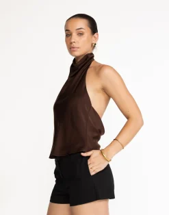 Gilda Top (Cocoa)*CHARCOAL Hot