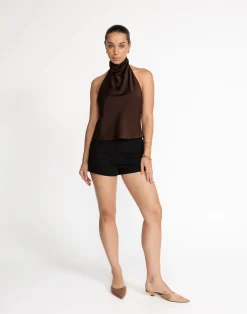 Gilda Top (Cocoa)*CHARCOAL Hot